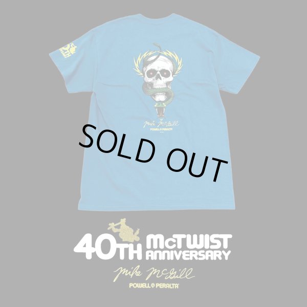 画像1: 【 Powell Peralta 】MIKE McGILL 40th Anniversary McTWIST T-SHIRTS / GALAPAGOS BLUE