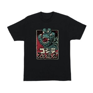 画像: 【 Santa Cruz Skateboards 】GODZILLA vs SANTA CRUZ / GODZILLA HAND FRONT TEE