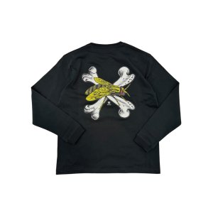 画像: 【 Qee Original 】FLY&BONES by VCJ L/S T-SHIRTS / BLACK