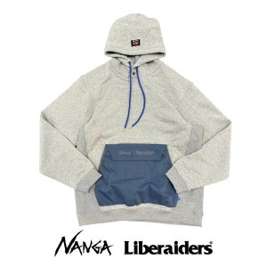 画像: 【 Liberaiders 】NANGA X LIBERAIDERS ECO HYBRID HOODIE / LIGHT GRAY