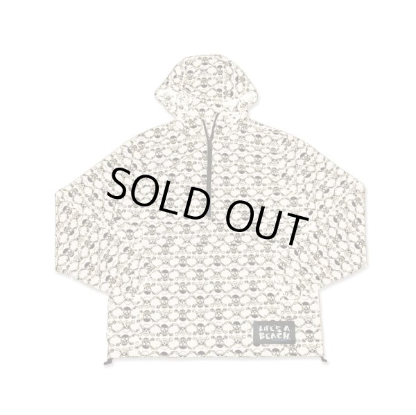 画像1: ※予約受付中【 Life's a Beach 】SKULL PATTERN ANORAK / 生成りxブラック