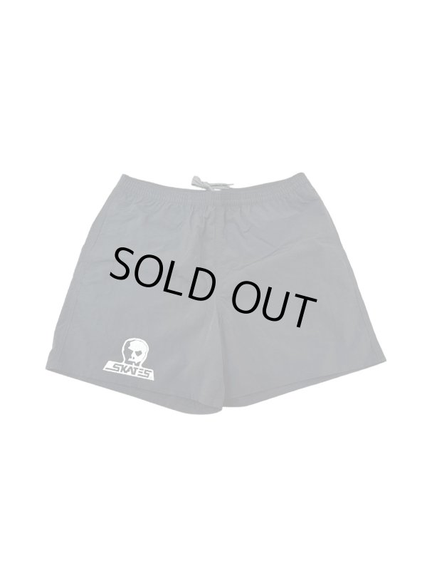 画像1: 【 Skull Skates 】SKULL LOGO NYLON SHORTS / BLACK