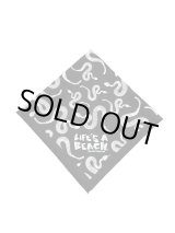 画像: 【 Life's a Beach 】Snake Pattern Bandana / BLACK x WHITE