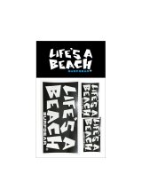 画像: 【 Life's a Beach 】CLASSIC OG LOGO STICKER 3枚パック / BLACK x WHITE