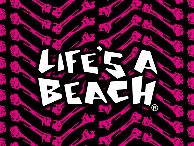 画像: 【Life's a Beach】2013年復刻 BONE SHORT PANTS / BLACK x NEON PINK