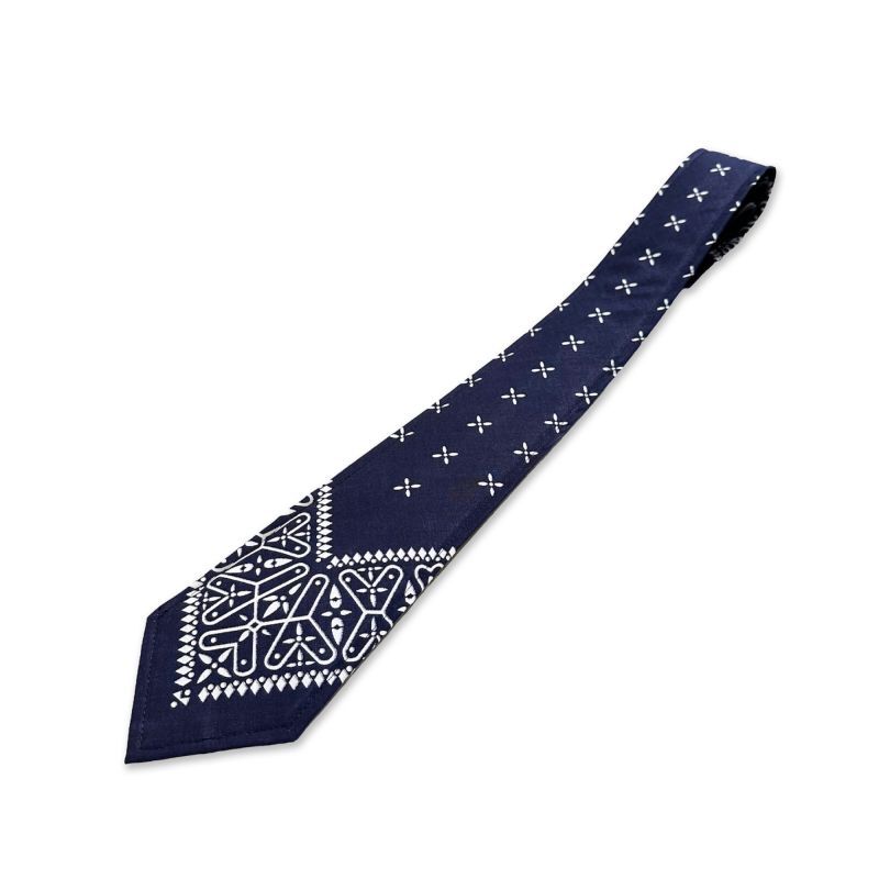 画像1: 【 Suicidal Tendenicies 】Bandana Custom Necktie / Navy