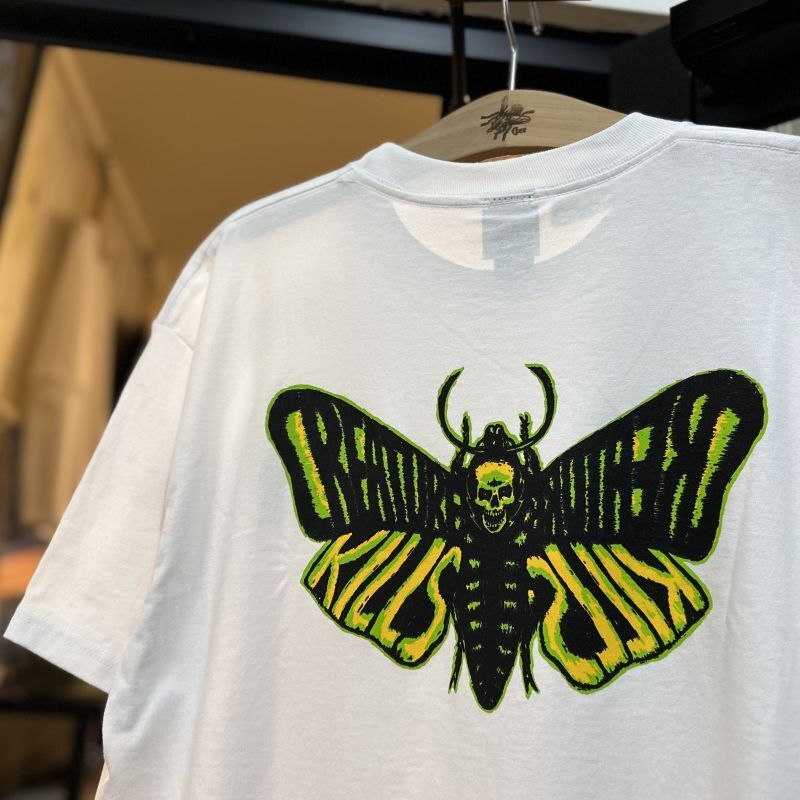 画像: 【CREATURE】 DEATHMOTH T-SHIRTS / WHITE