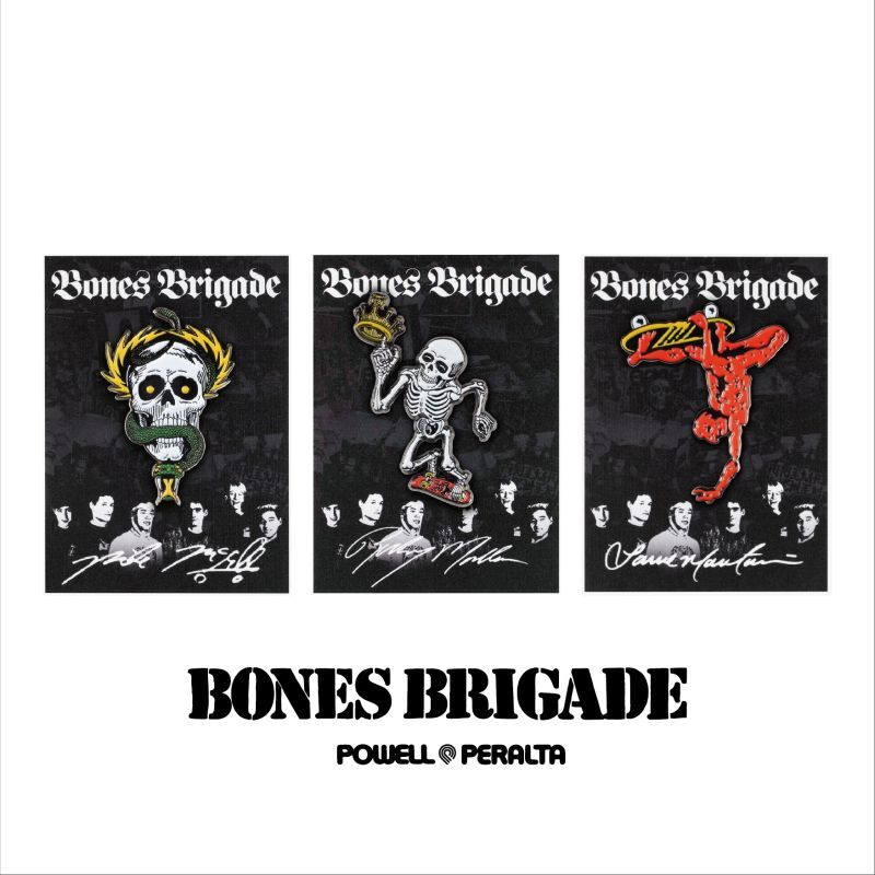 画像1: 【 Powell Peralta 】Bones Brigade Lapel Pin
