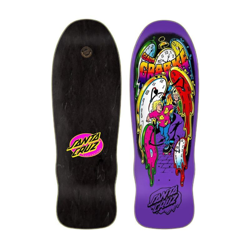 画像1: 【 Santa Cruz Skateboards 】RE-ISSUE GRABKE MELTING CLOCKS