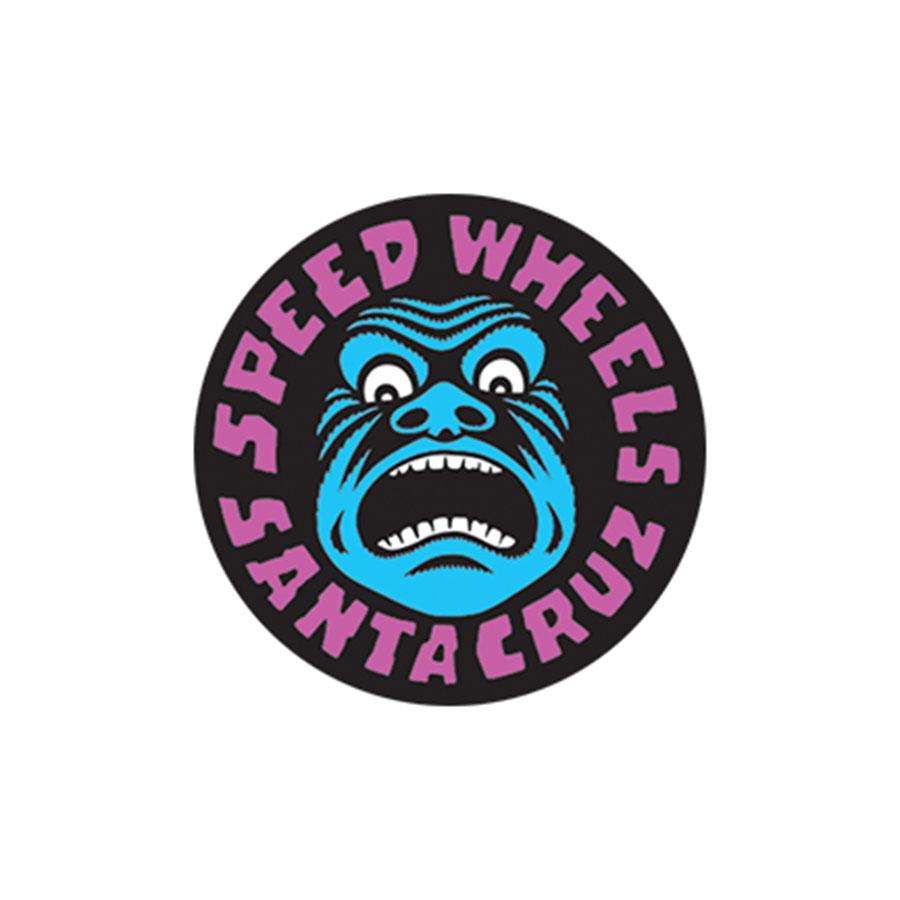 画像1: 【 Santa Cruz Skateboards 】ステッカー / LTD SPEED WHEELS FACE LENTICULAR