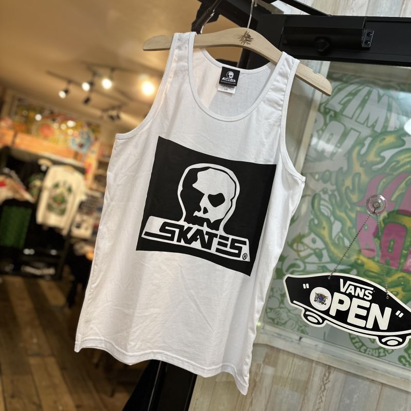 画像: 【 Skull Skates 】Burbs TANK TOP / WHITE