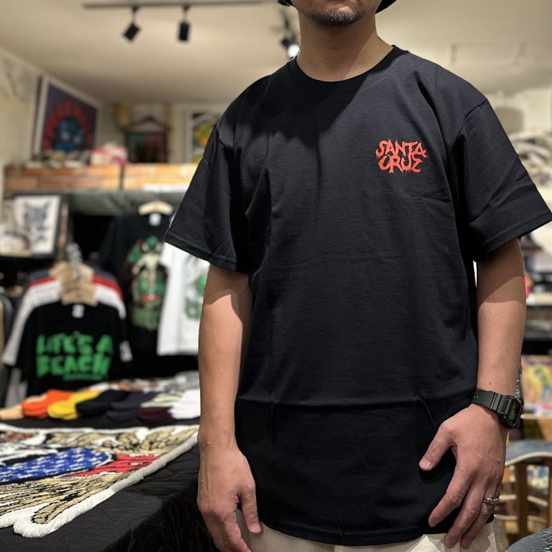 画像: 【 Santa Cruz Skateboards 】TOM KNOX FIREPIT DOT T-SHIRTS / BLACK