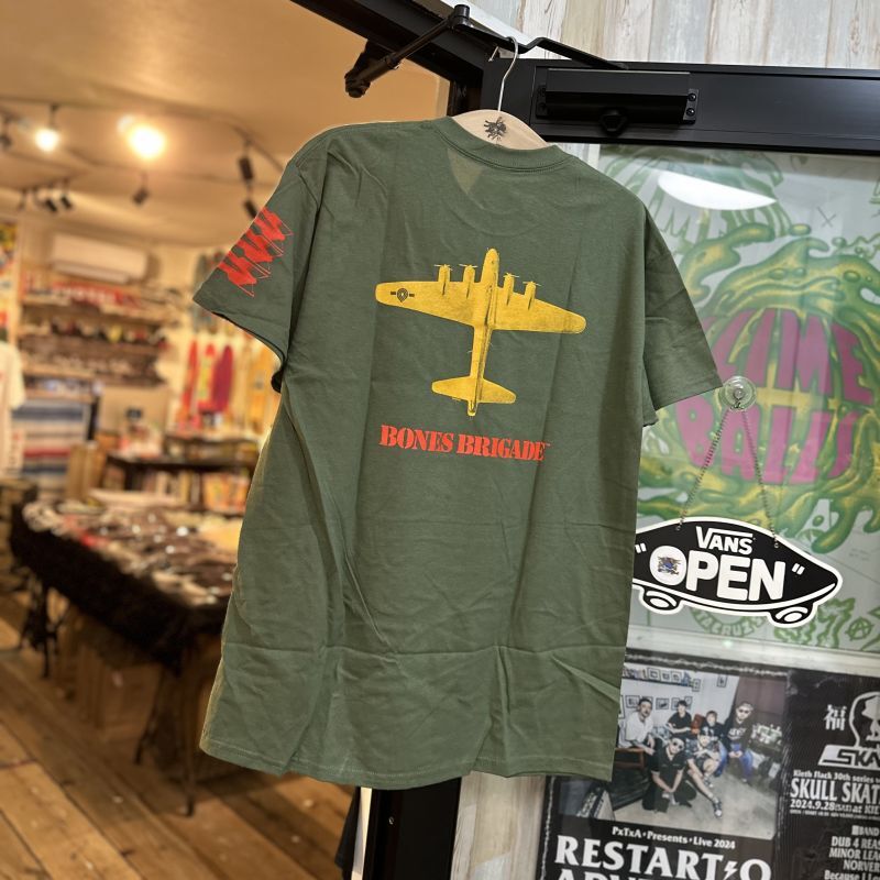 画像: 【 Powell Peralta 】Bones Brigade " Bomber " T-Shirts / OLIVE