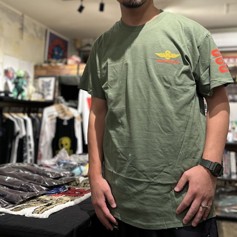 画像: 【 Powell Peralta 】Bones Brigade " Bomber " T-Shirts / OLIVE