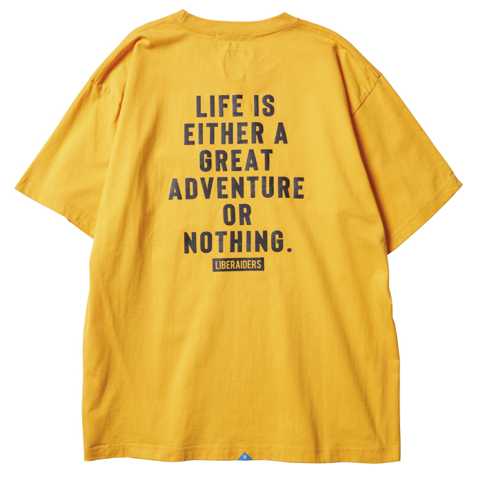 画像1: 【 Liberaiders 】ADVENTURE POCKET TEE / YELLOW