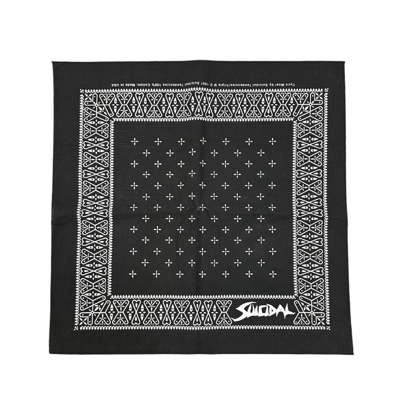 画像1: 【 Suicidal Tendecies 】Cross Bandana / Black