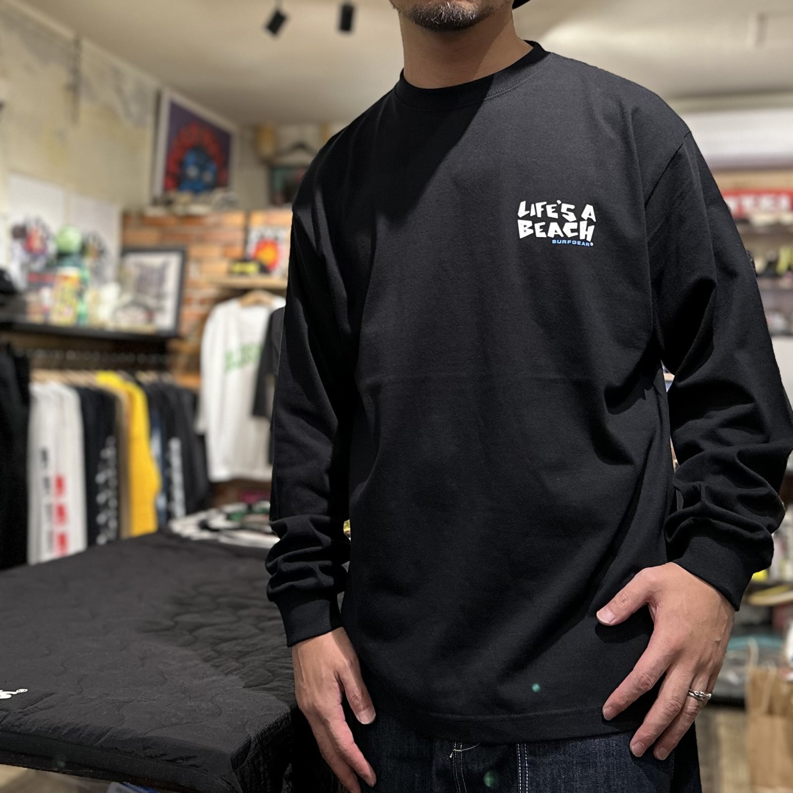 画像: ※Lのみ【 Life's a Beach 】CLASSIC OG LOGO L/S TEE / BLACK