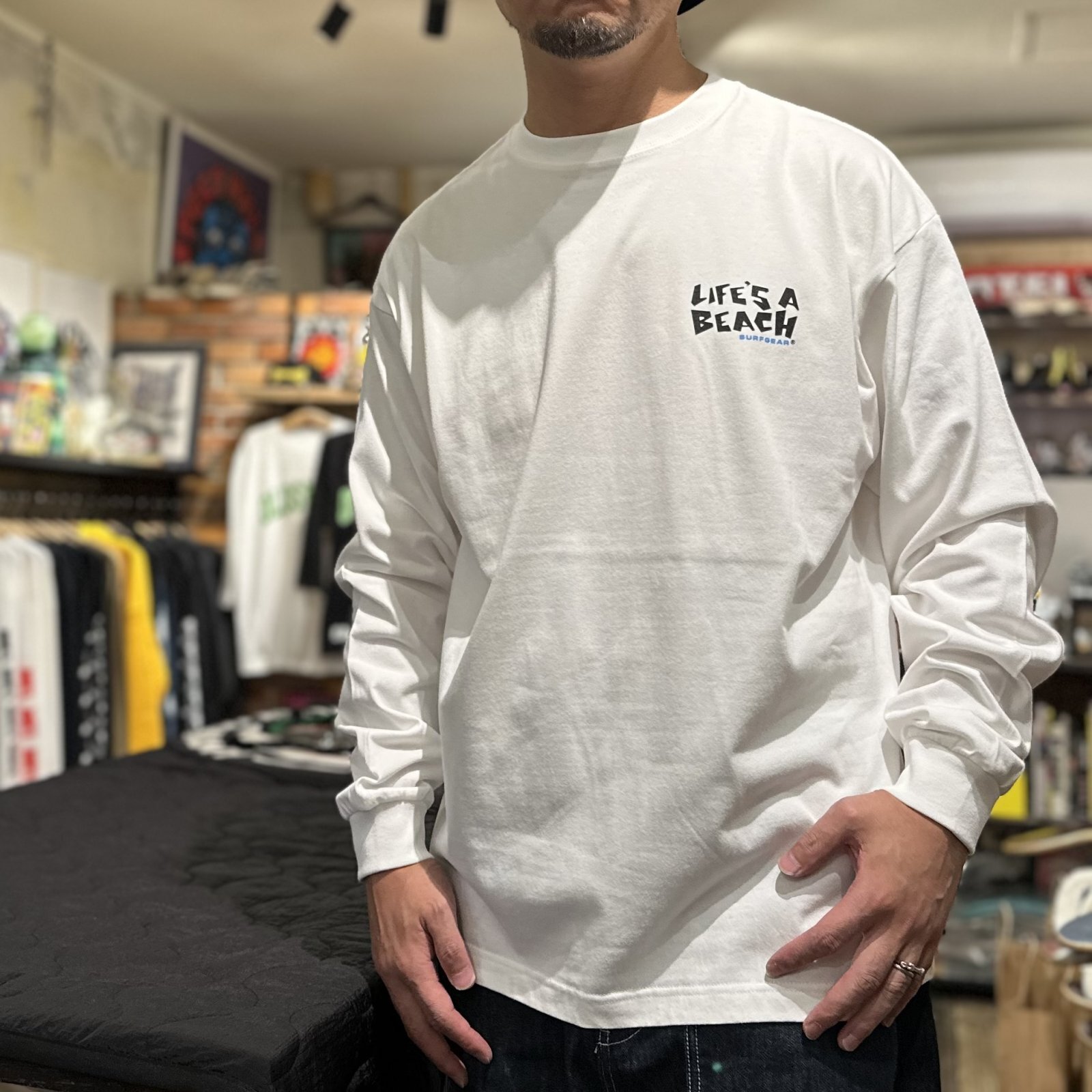 画像: ※Lのみ【 Life's a Beach 】CLASSIC OG LOGO L/S TEE / WHITE