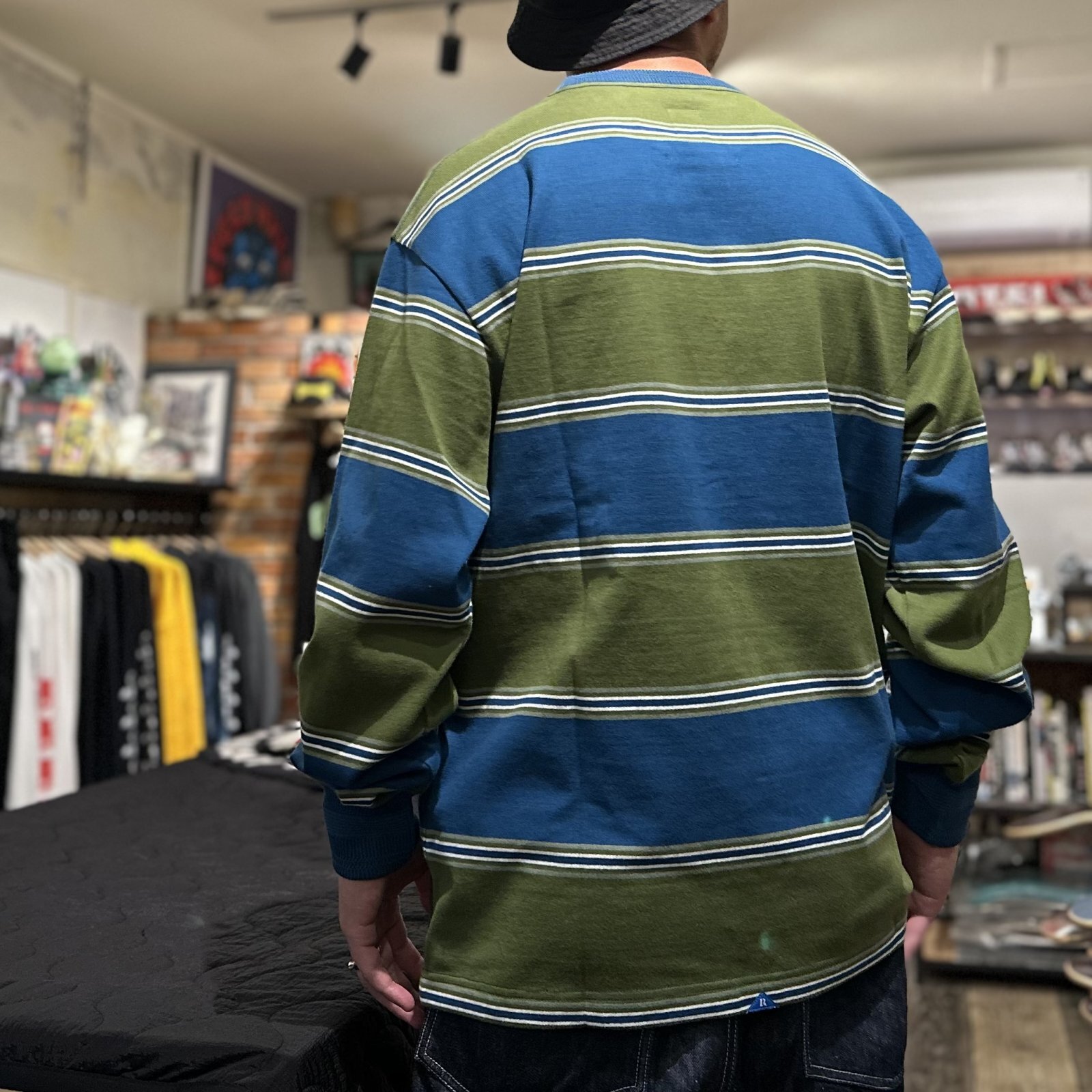 画像: 【 Liberaiders 】STRIPE LONG SLEEVE TEE / GREEN