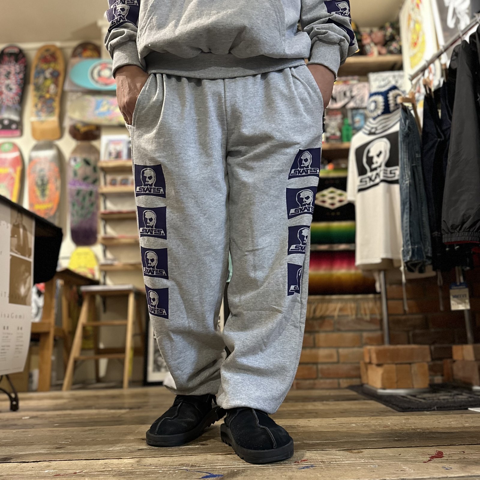 画像: 【 Skull Skates 】SKULL SKATES LOGO SWEAT PANTS