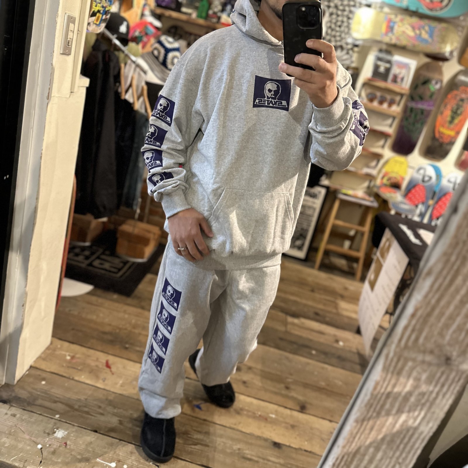 画像: 【 Skull Skates 】SKULL SKATES LOGO SWEAT PANTS