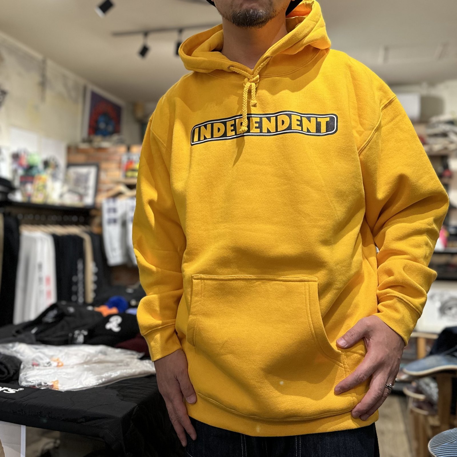 画像: 【 Independent Trucks 】BAR LOGO P/O HOOD / GOLD