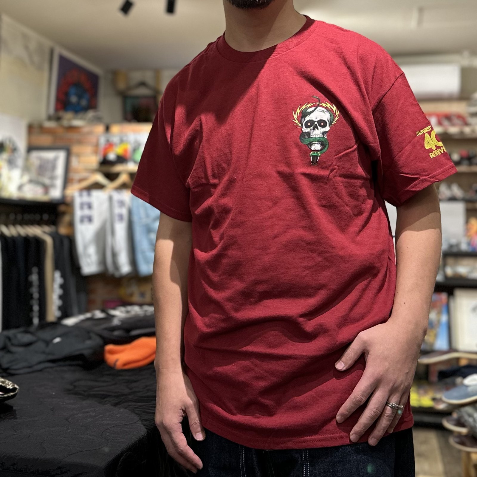 画像: 【 Powell Peralta 】MIKE McGILL 40th Anniversary McTWIST T-SHIRTS / GARNET