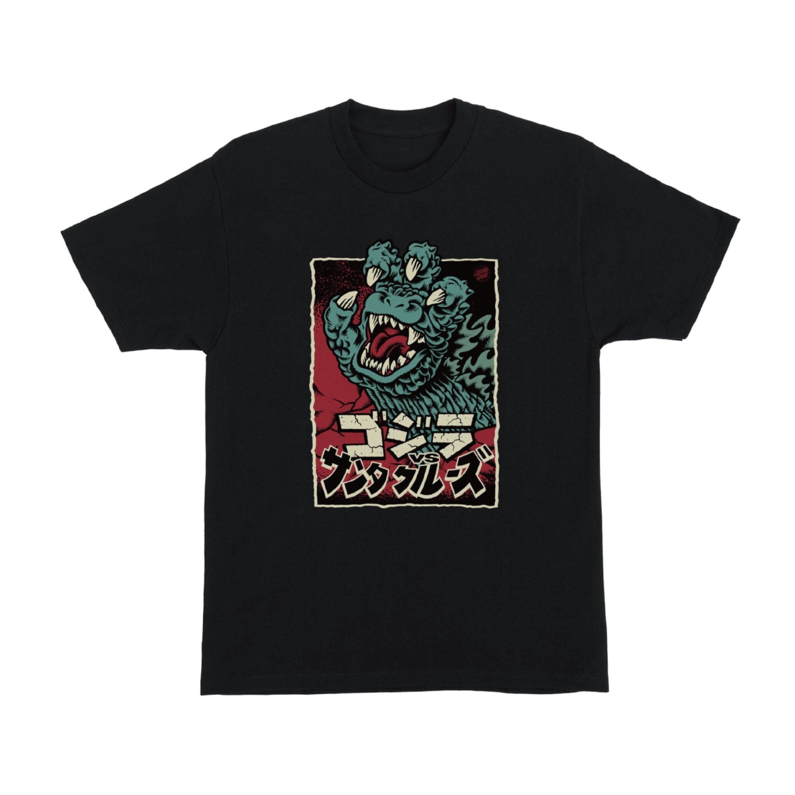 画像1: 【 Santa Cruz Skateboards 】GODZILLA vs SANTA CRUZ / GODZILLA HAND FRONT TEE