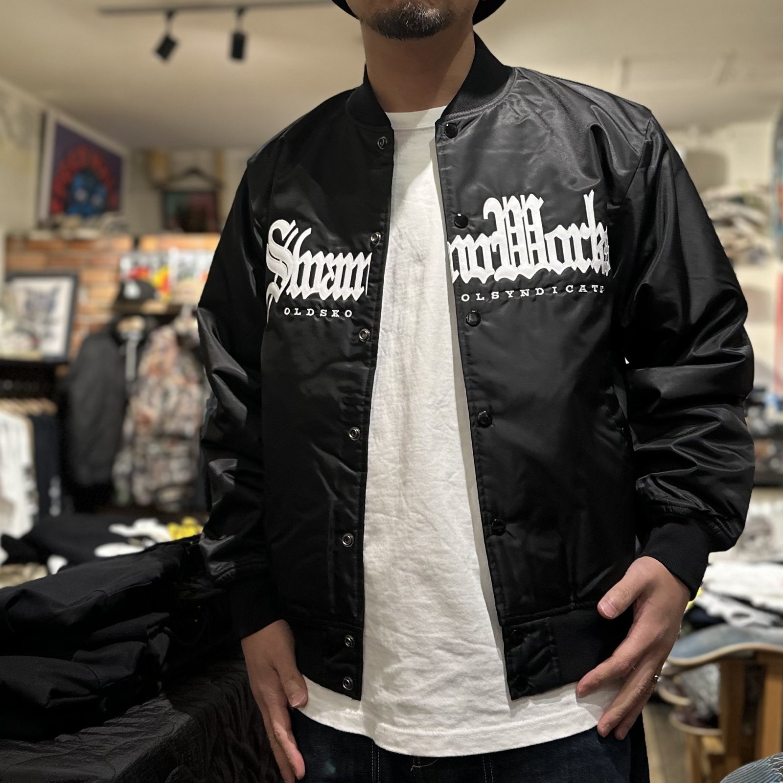 画像: 【 Qee Original 】SwampWorks 90's Style Stadium Jacket / BLACK