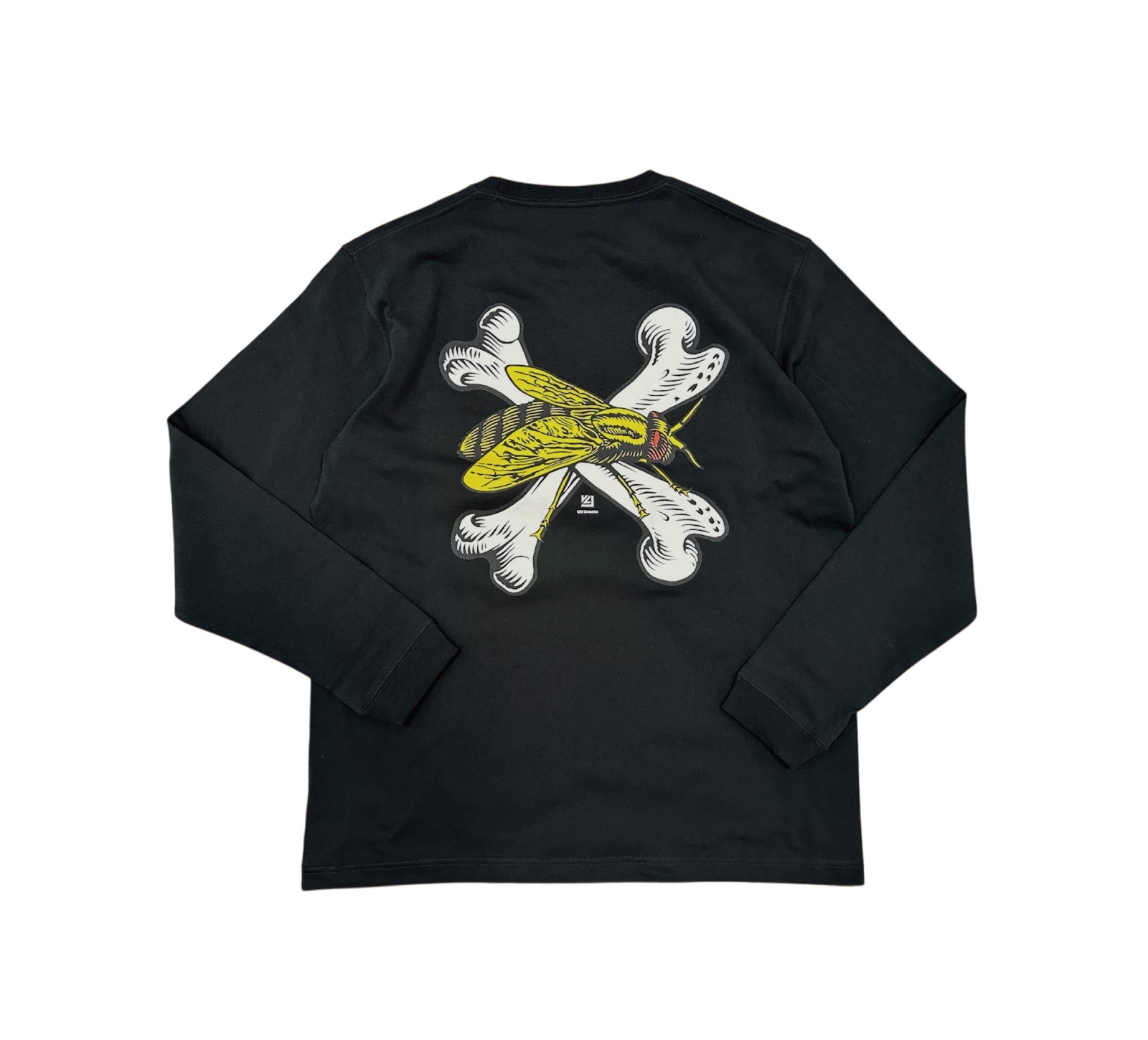 画像1: 【 Qee Original 】FLY&BONES by VCJ L/S T-SHIRTS / BLACK