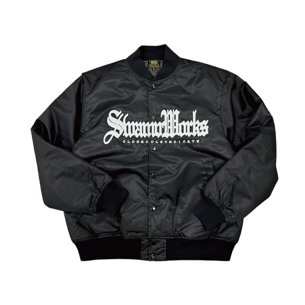 画像1: 【 Qee Original 】SwampWorks 90's Style Stadium Jacket / BLACK