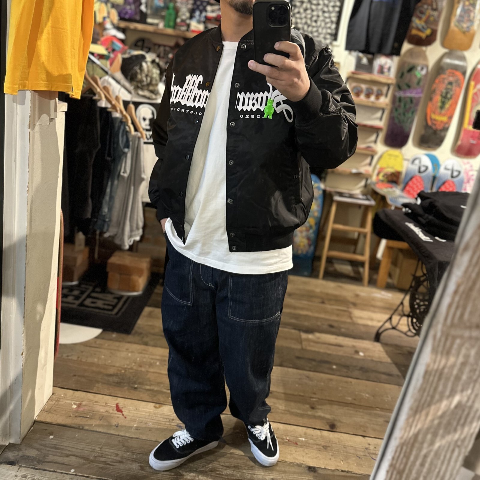 画像: 【 Qee Original 】SwampWorks 90's Style Stadium Jacket / BLACK