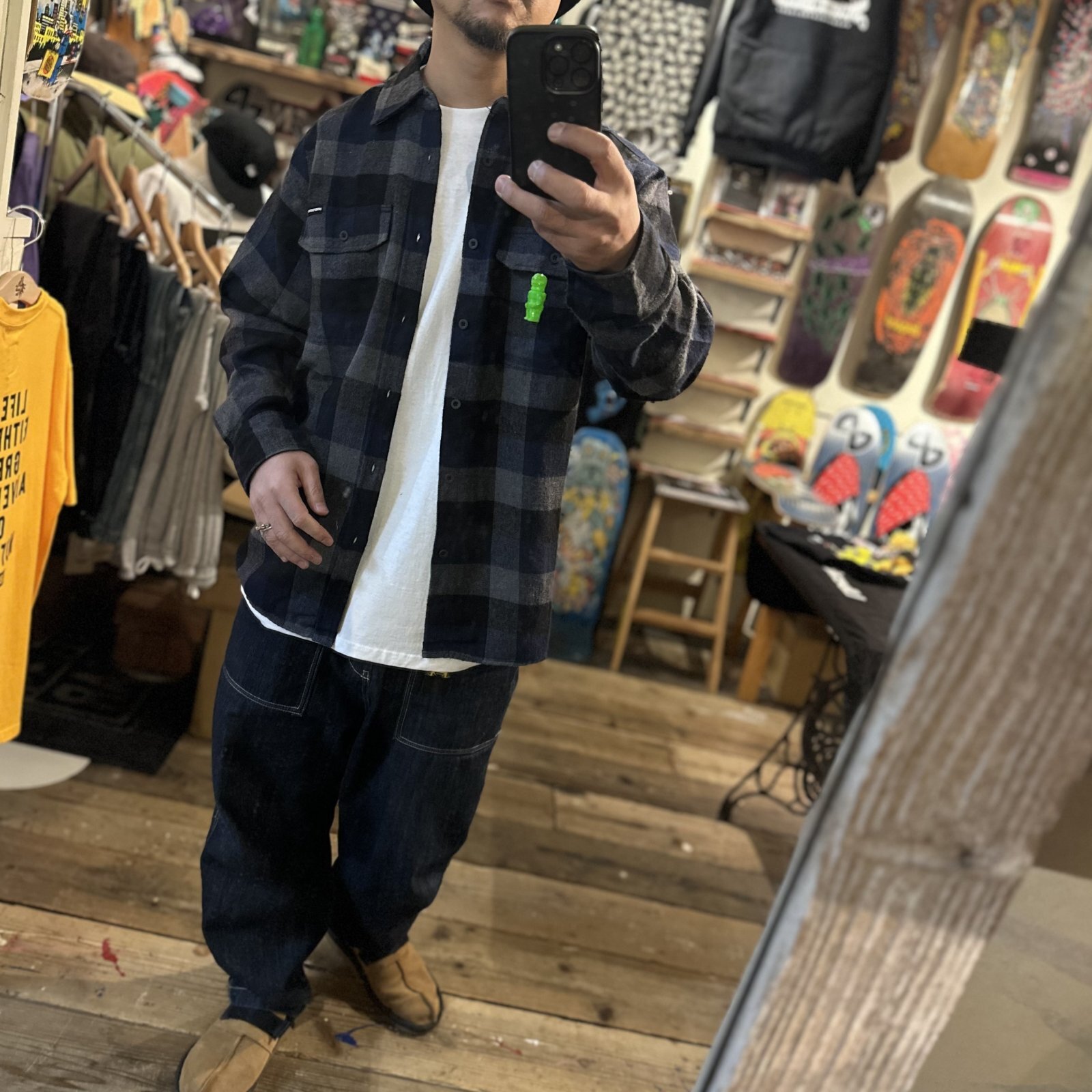 画像: 【 Independent Trucks 】INDY BELMONT L/S FLANNEL / NAVY