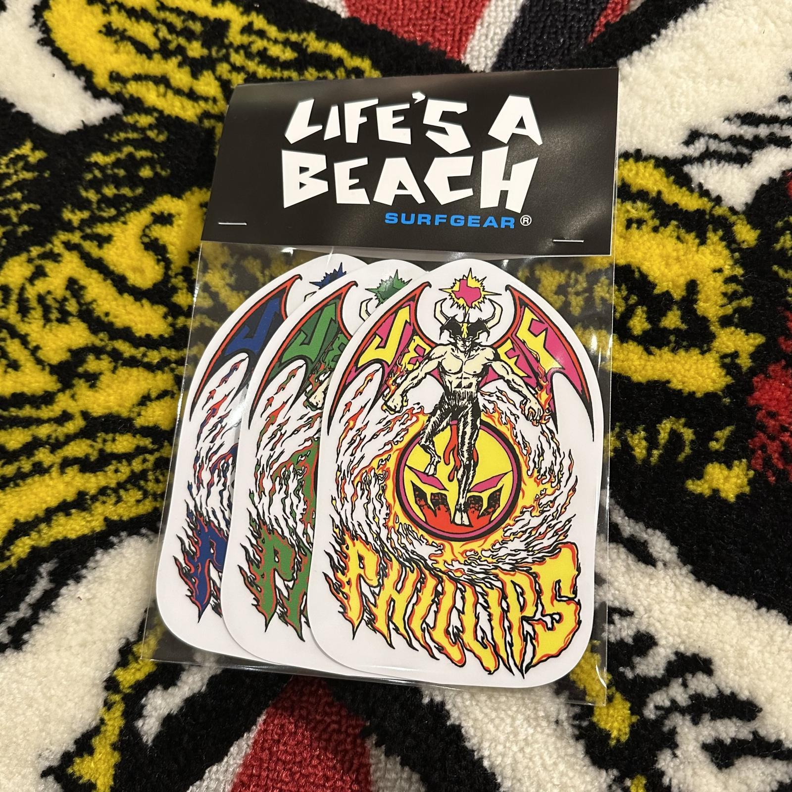 画像: ※ 予約商品【 Life's a Beach 】Jeff Phillips Design / STICKER PACK（3枚セット）