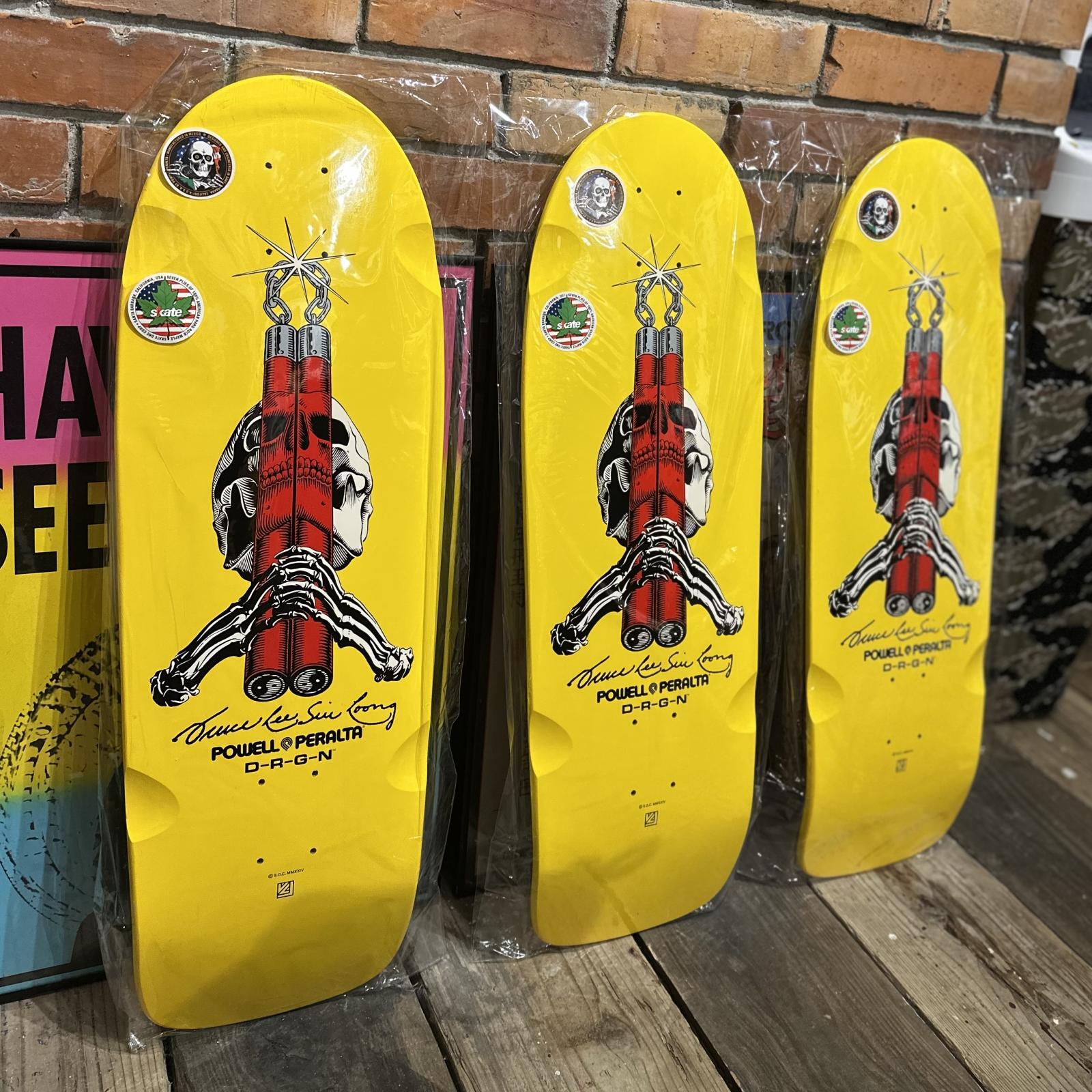 画像: 【 Powell Peralta 】BRUCE LEE x SKULL&NUNCHACK DECK / YELLOW