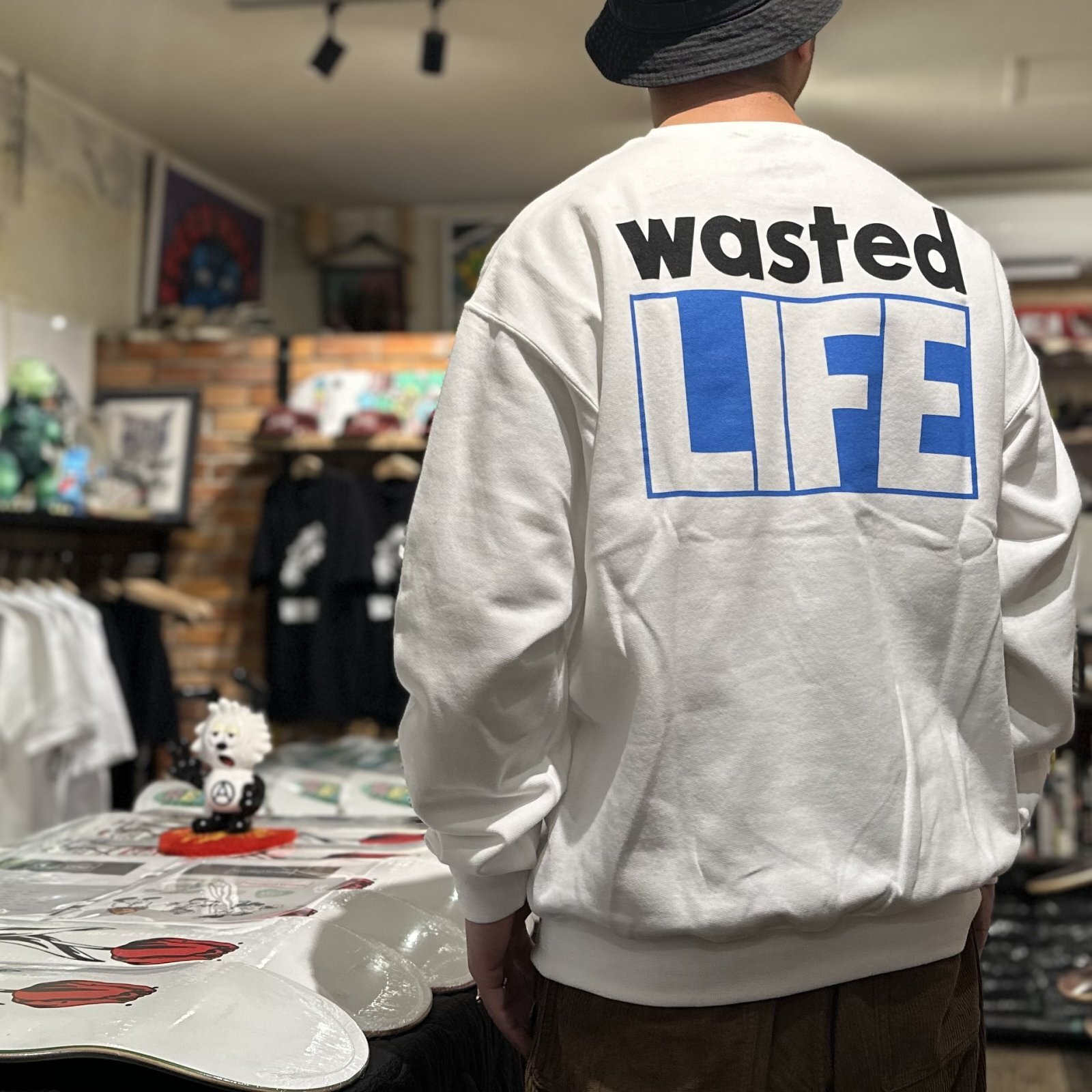 画像: 【 VERDY 】Wasted Youth / Wasted Life Crew（White）