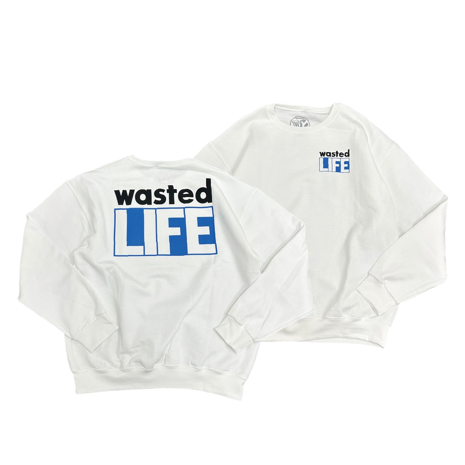 画像1: 【 VERDY 】Wasted Youth / Wasted Life Crew（White）