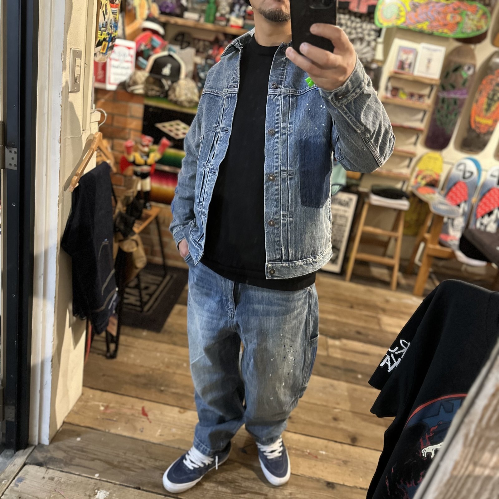 画像: 【 Liberaiders 】TRIBAL DENIM SARROUEL PANTS HW