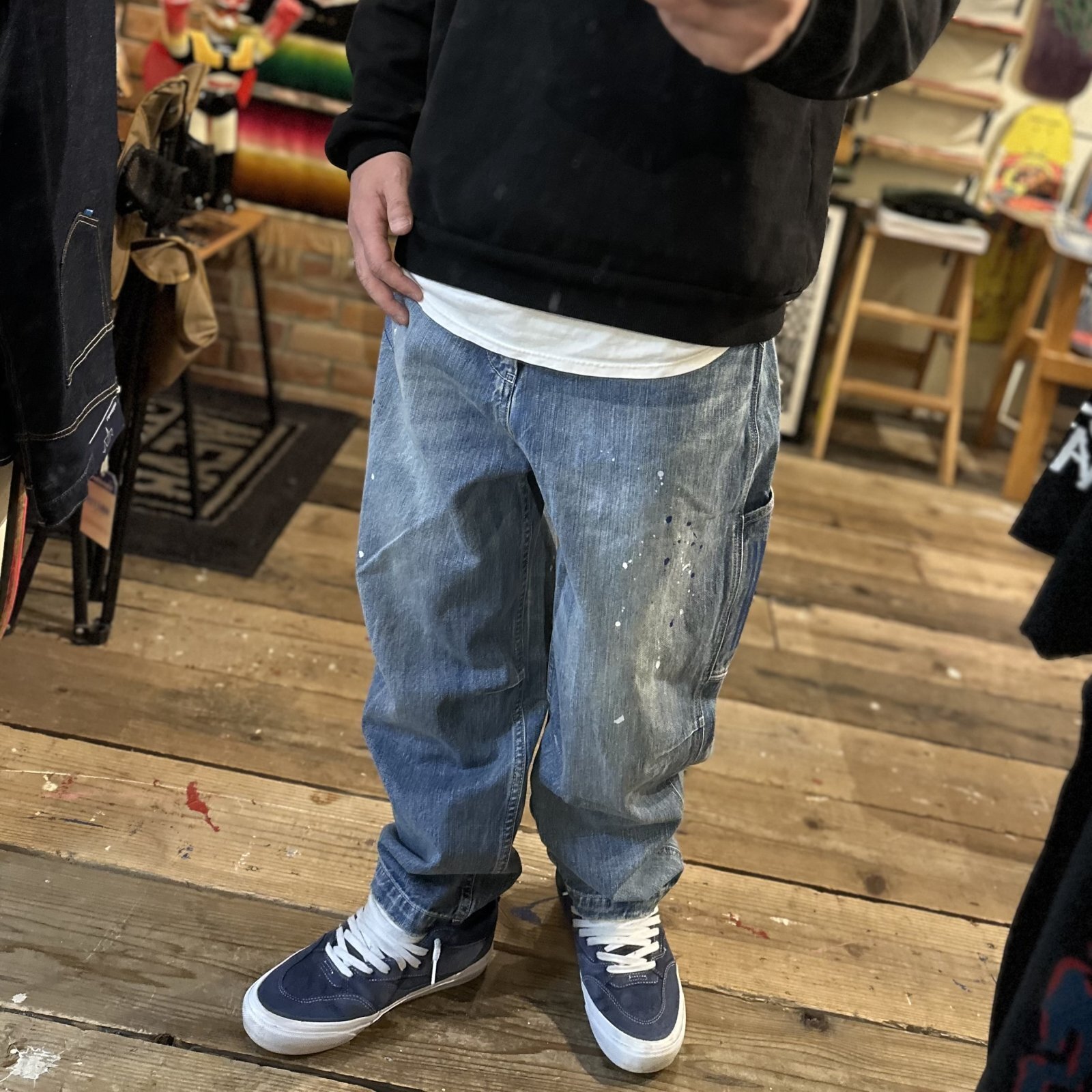 画像: 【 Liberaiders 】TRIBAL DENIM SARROUEL PANTS HW