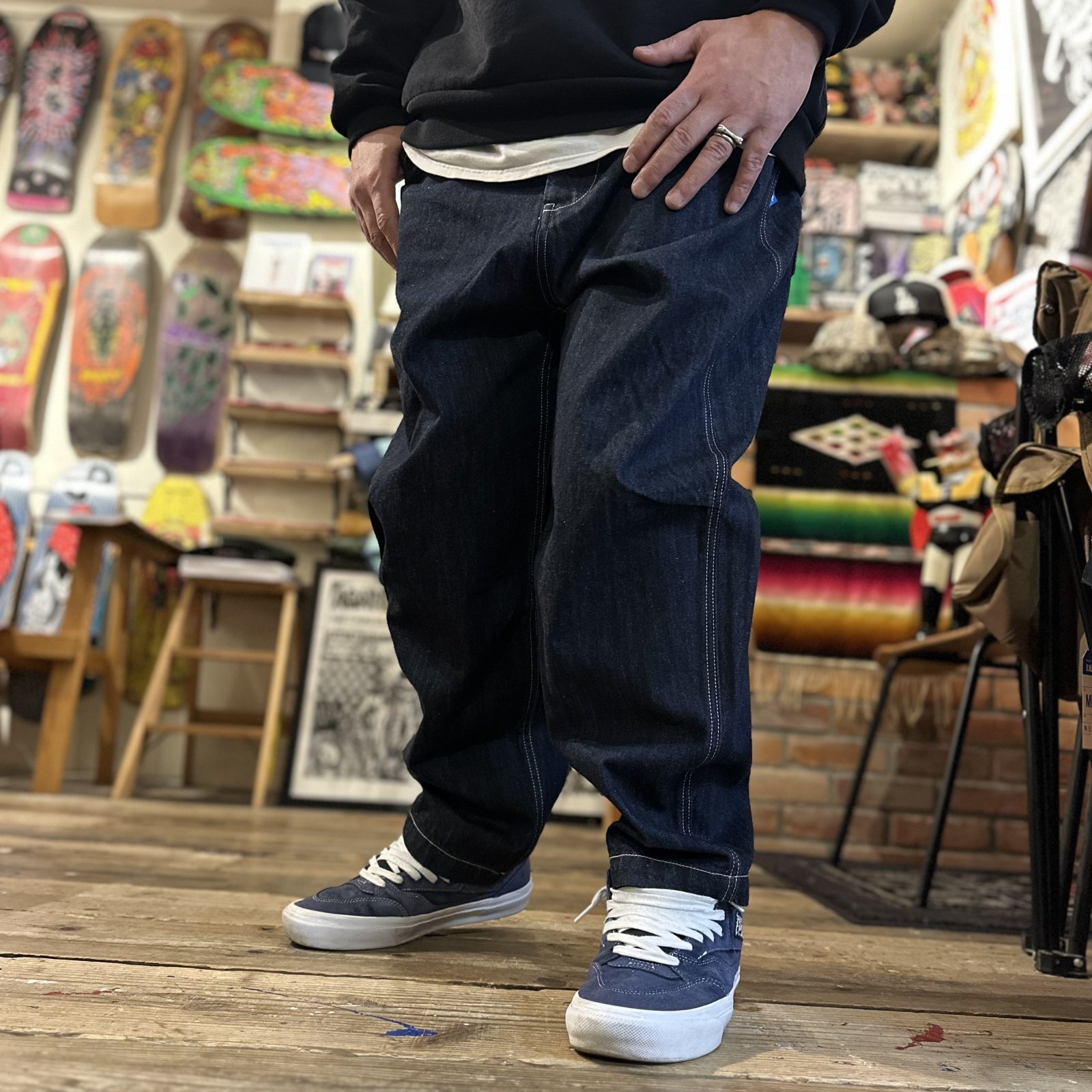 画像: 【 Liberaiders 】TRIBAL DENIM SARROUEL PANTS OW