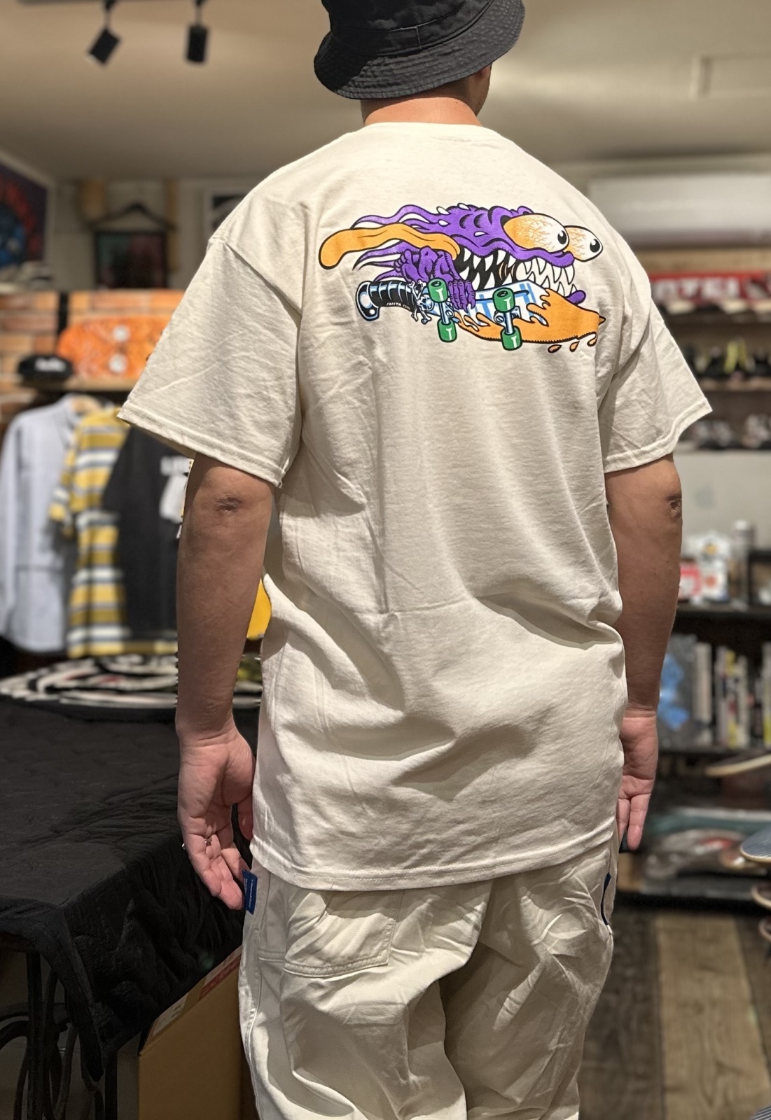 画像: 【 Santa Cruz Skateboards 】Kieth Meek "SLASHER" T-Shirts / Natural