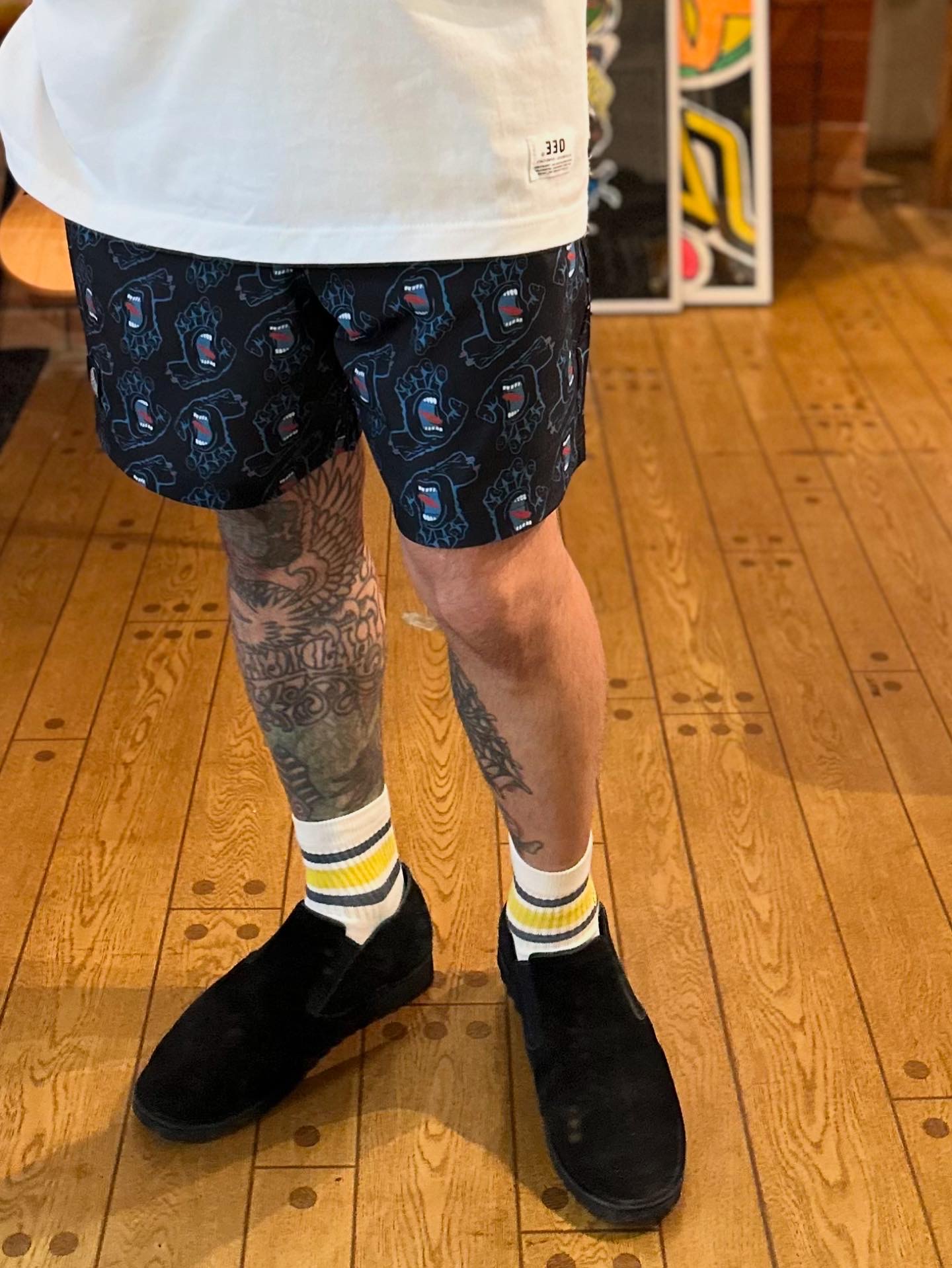画像: 【 Santa Cruz Skateboards 】CRUZ DOT PULL ON BOARDSHORTS / SCREAMING REPEAT