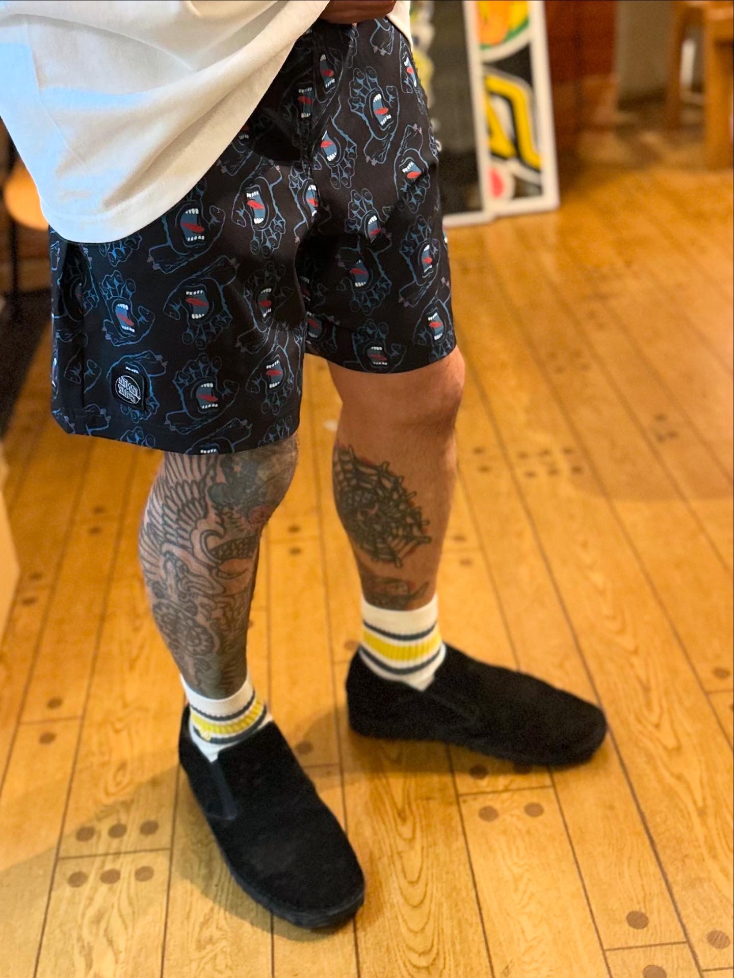 画像: 【 Santa Cruz Skateboards 】CRUZ DOT PULL ON BOARDSHORTS / SCREAMING REPEAT