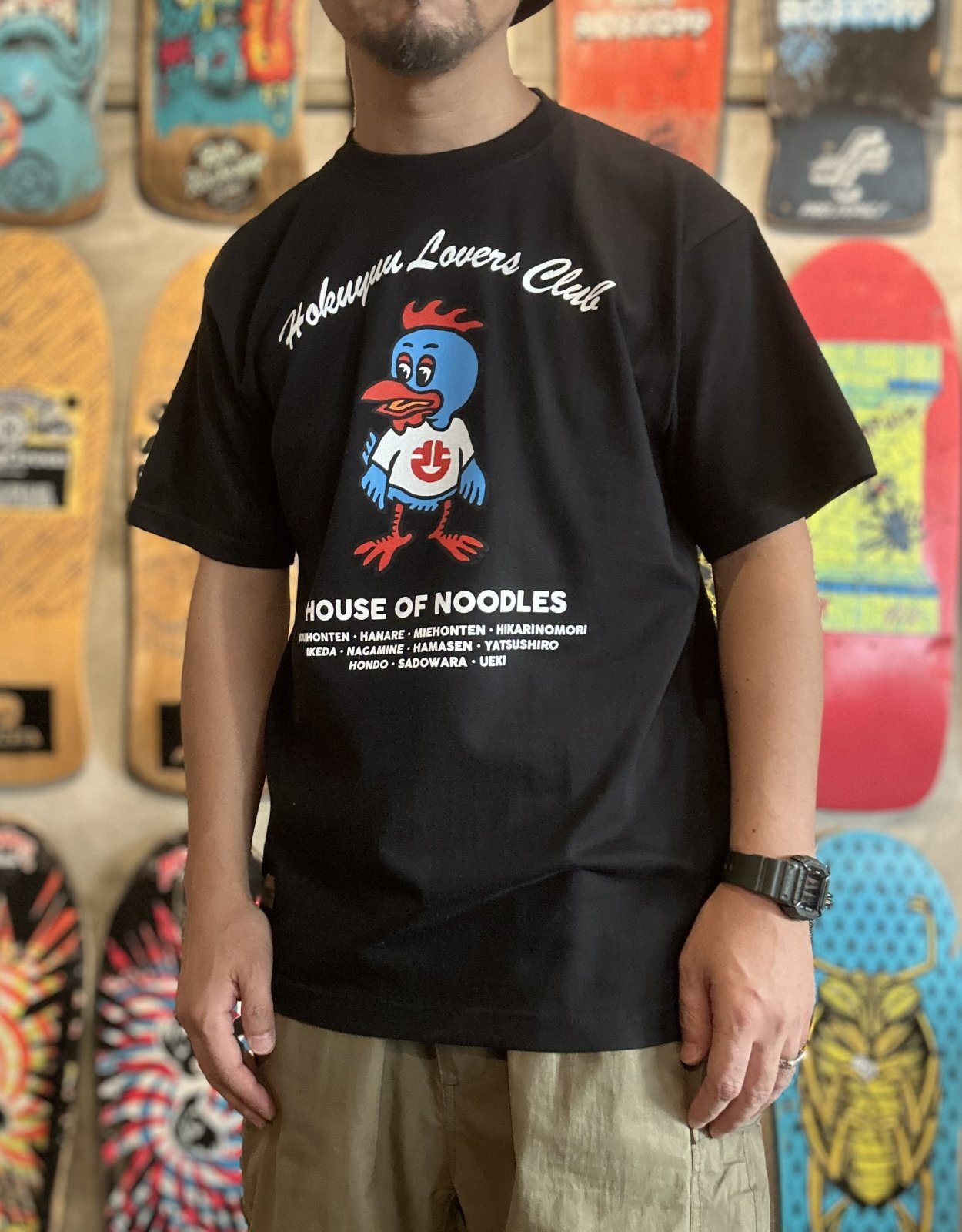 画像: 【 北熊xQee 】北熊40th Exclusive / HOKUYUU LOVERS CLUBL TEE（BLACK）