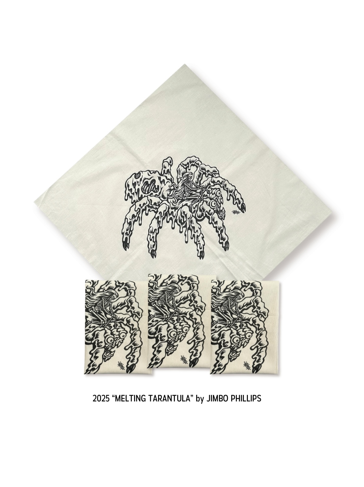 画像1: ※予約受付中【 Qee 24周年限定アイテム 】" TARANTULA 2 " by Jimbo Phillips  / BANDANA