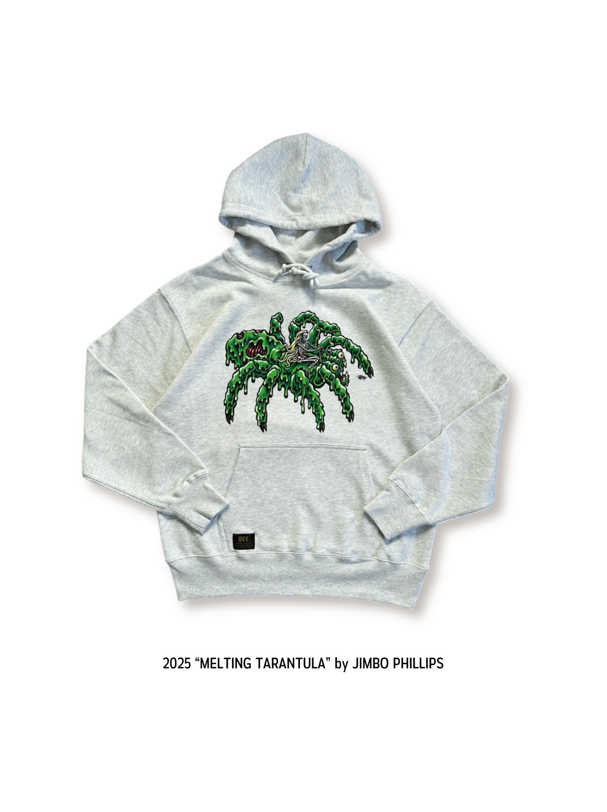 画像1: ※予約受付中【 Qee 24周年限定アイテム 】" TARANTULA 2 " by Jimbo Phillips HOODIE / ASH GRAY