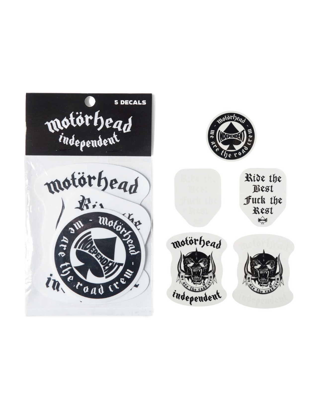 画像1: 【 Independent Trucks 】Motörhead x independent Trucks INDY MOTORHEAD STICKER 5pcs PACK 25HD